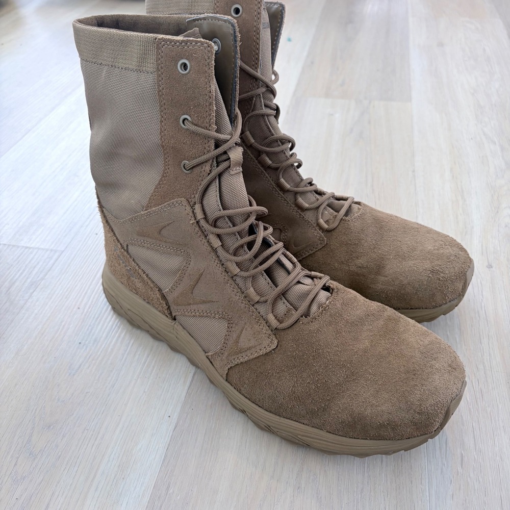 Bates Rush Mid Tactical Boots Coyote‎ Brown Suede E01088 Mens 14 Medium